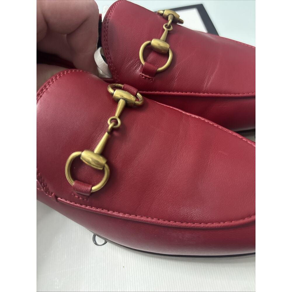 Gucci brixton Loafer red Leather Women’s 36 - Picture 6 of 6